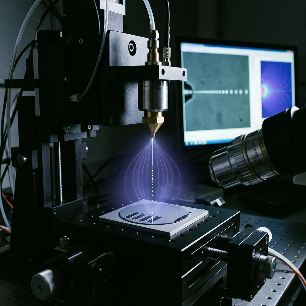 EHD Jet Printing: Нанопечат чрез електрохидродинамични струи