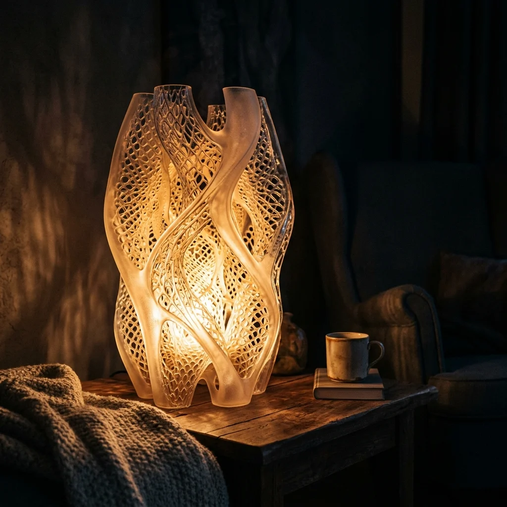 3D Printed Light Fixtures: Transparent and Lattice Structures