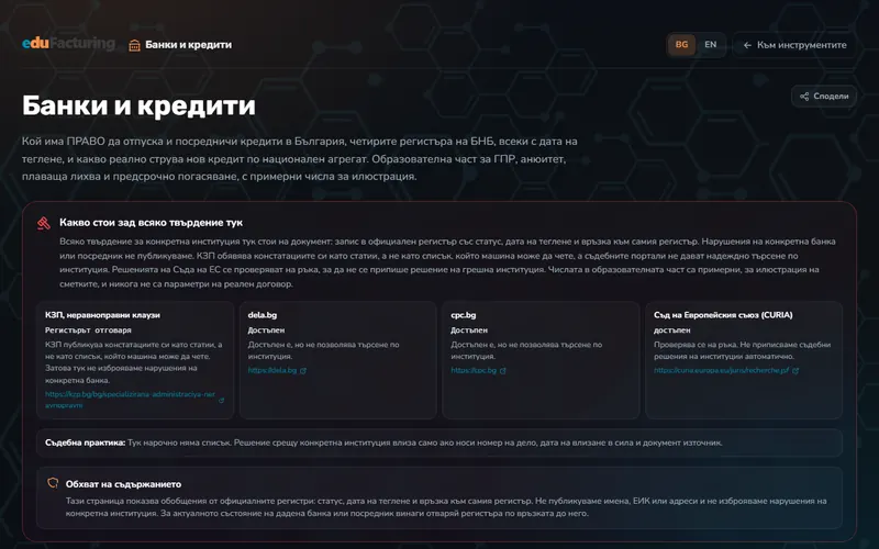 Банки и кредити