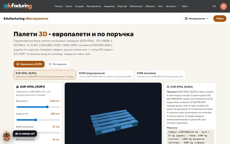 Палети (EUR-EPAL)