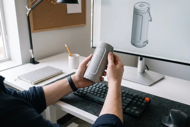 Първи 3D принтиран прототип на работна лампа